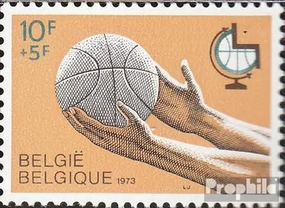 Produktbild von Briefmarken Belgien 1973 Mi 1719 (kompl.Ausg.) postfrisch Weltmeisterschaft im Basketball