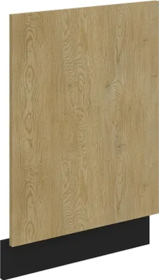 Immagine prodotto di Pannello frontale per lavastoviglie da incasso da 45 cm, cucina CREMONA in rovere chiaro + nero opaco