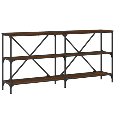 Obrázek produktu pro vidaXL Konzolový stůl Brown Oak Optics 160x30x75 cm Dřevěné konstrukce