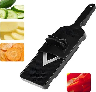 Obrázek produktu pro Multifunkční ruční nůž na zeleninu, ve tvaru V, různé tloušťky