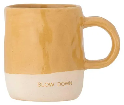 Image de Bloomingville Tasse NEO jaune SLOW DOWN Tasse à café Tasse à thé