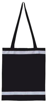 Produktbild von Korntex - Einkaufstasche "Warnsac", Reflektierend LT1329 (Einheitsgröße) (Schwarz)