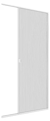 Insektenschutz Plissee-Tür, Alu-Rahmen, 120 x 240 cm, weiß