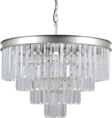 Immagine prodotto di Lampadario Italux Verdes con cristalli argento PND-44372-8A-SLVR-BRW
