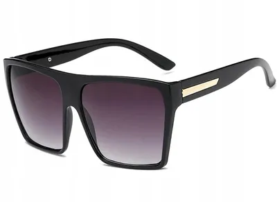 Produktbild von Schwarze große quadratische Sonnenbrille