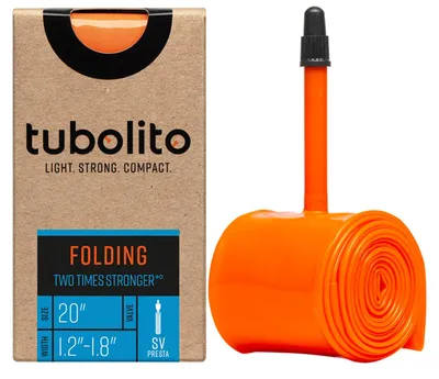 Produktbild von tubolito Tubo Foldingbike TPU 20 42 mm SV Ventil 30-406 -> 47-406 orange