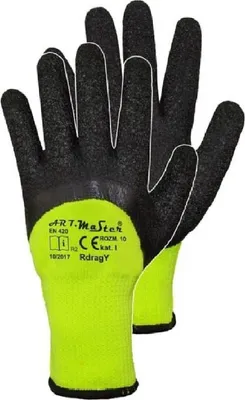 Produktbild von 12 Paar Winterhandschuhe ART.MaSter Rdrag gelb Größe 10