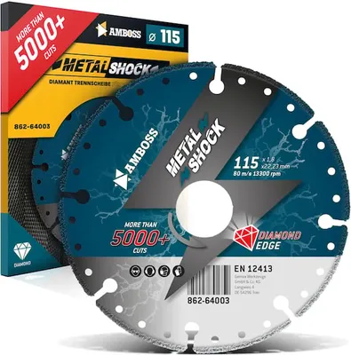 Produktbild von Amboss Metal Shock 5000+ - Diamant Trennscheibe 115 x 1,8 x 22,23 mm