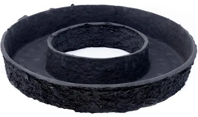 Pflanzenring Ø 35 cm, recyceltes Papier, schwarz, kompostierbar