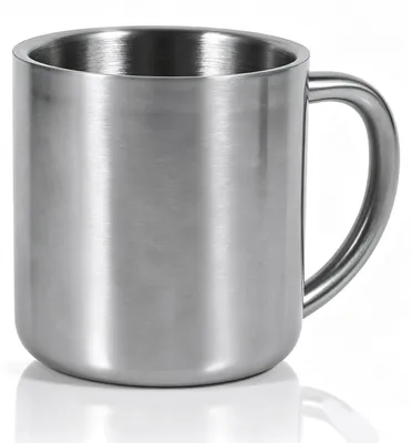 Doppelwandige Kaffeetasse 220 ml, Edelstahl, isoliert, für Reisen & Camping