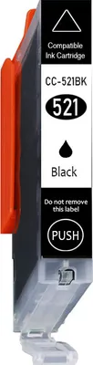 Produktbild von CC-521 Black Druckerpatrone kompatibel für Canon CLI-521BK Canon Pixma iP3600 IP4600 IP4700 MP550 MP560 MP620 MP640 MX86