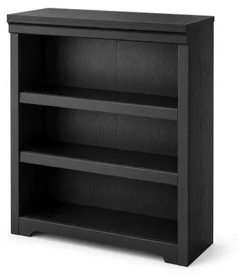 Zdjęcie produktu dla Regał na książki 3 półki otwarty regał stojący szerokość 80 cm (W800) MDF Czarny strukturalny