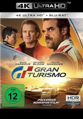Produktbild von PLAION Gran Turismo (4K-UHD+Blu-ray), Film, Blu-ray, Deutsch, Englisch, Türkisch, 135 min, Gran Turismo, Abenteuer