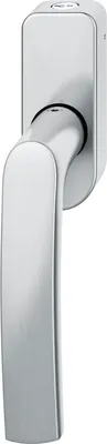 Produktbild von FSB Fenstergriff 34 1015 abschließbar ovale Rosette, Edelstahl matt