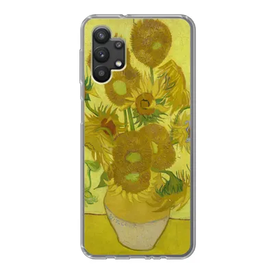 Produktbild von MuchoWow® Handyhülle Schutzhülle Hülle für Samsung Galaxy A32 5G Sonnenblumen - Vincent van Gogh Silikon Softcase Handy Hülle - Softcase