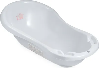Produktbild von Babybadewanne klein 86 cm mit Abfluss - Grau