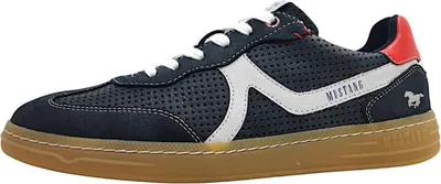 Immagine prodotto di Scarpe da uomo Mustang, modello stringato, colore blu, ideali per il tempo libero