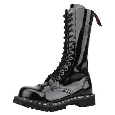 Obrázek produktu pro ANGRY ITCH-14-Hole Gothic Army Ranger Army Patent Leather Boots Steel Toe Cap, EU 48