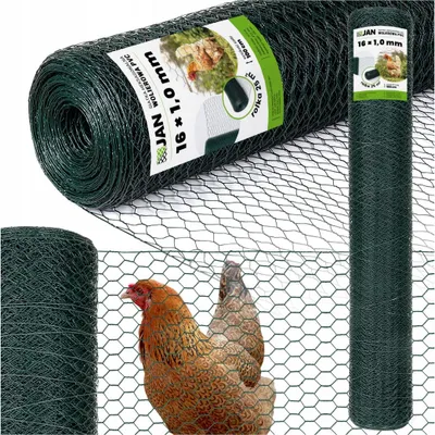 Produktbild von Sechseckgeflecht - Grün - 25 M² - 16 Mm Maschenweite - Wetterfest