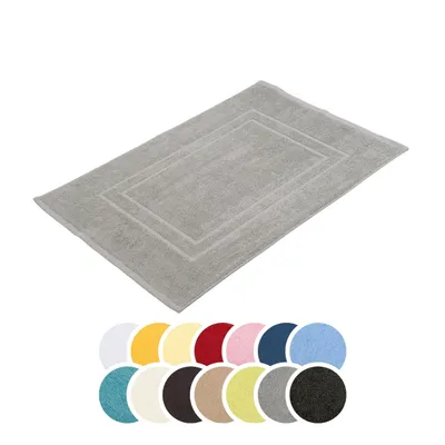 Produktbild von liebling Badvorleger, 100% hochwertige Baumwolle, Serie Borkum, 650 gr. / m², 50 x 70 cm, 60 Grad, -, schnelltrocknend, silber