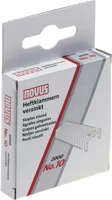 Produktbild von Heftklammern Nr. 10 verzinkt Packung mit 10 Stück