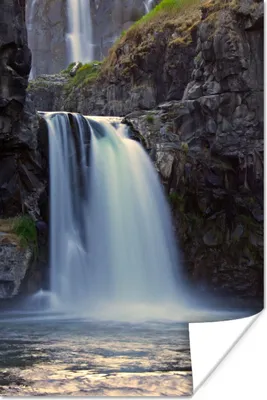 Produktbild von MuchoWow® Poster Wasserfall - Wasser - Felsen 20x30 cm - Papierdruck
