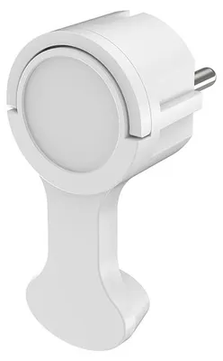 Image de Fiche Braytron plate, 230 V, 16 A, fiche avec prise de terre, fiche d'alimentation compacte pour montage sur câble, blanche
