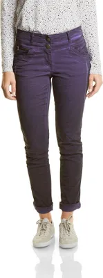 Produktbild von Cecil, New York Tapered, Damen Jeans Hose, Twill Stretch, amethystviolett, W 29 L 32 [21692]