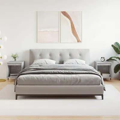 Obrázek produktu pro vidaXL Noční stolky 2 ks. Betonově šedé 40x35x50 cm odvozený dřevěný výrobek