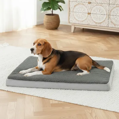 Immagine prodotto di materassino per cani belviona, materassino morbido e stabile con rivestimento lavabile, 91x69x8 cm, antracite