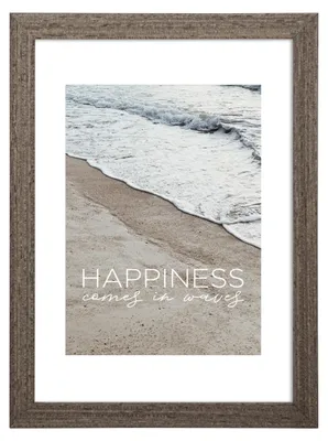 Produktbild von Hama Waves, Einzelbilderrahmen, Glas, MDF-Platten, Graubraun, Tisch, Wand, 9 x 13 cm, Rechteckig