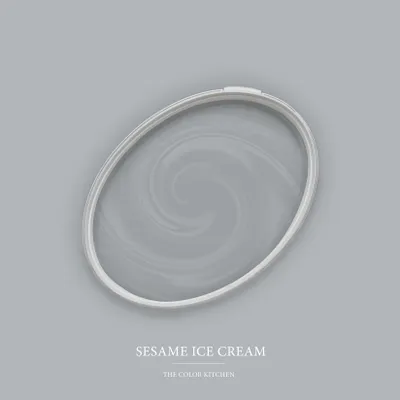 Obrázok produktu pre Farba na steny sivá matná | The Color Kitchen Sesame Ice Cream | Exkluzívna interiérová disperzná farba s vysokou krycou schopnosťou | 5 litrov