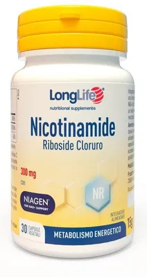 Immagine prodotto di Longlife Nicotinamide Riboside Cloruro 30 Capsule Da 500 Mg