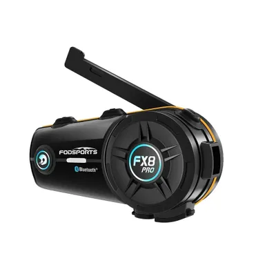 Obrázek produktu pro Interkom pro motocykly Fodsports FX8 Pro, dosah 2000 m, připojení pro 8 jezdců, FM rádio