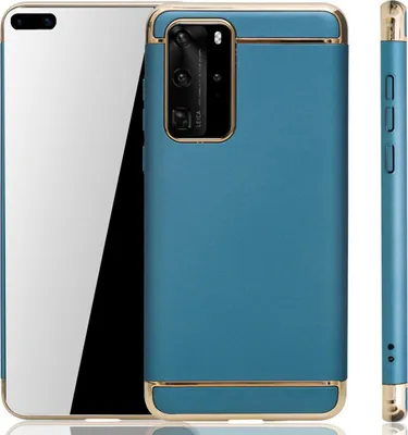 Produktbild von Huawei P40 Handy Hülle Schutz Case Bumper Hard Cover Blau