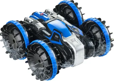 Obrázek produktu pro Obojživelné dálkově ovládané auto loď 2,4 GHz 4WD RC loď děti dospělí modrá