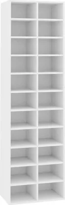 Immagine prodotto di vidaXL Scarpiera bianca 54 x 34 x 183 cm in truciolare