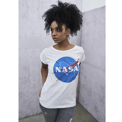 Zdjęcie produktu dla Top damski Mister Tee - NASA biały - M