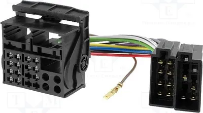 Immagine prodotto di 1 connettore radio, standard ISO, 16 pin. Connettore per autoradio