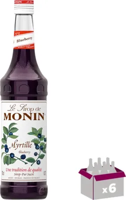 Image de Lot de 6 Sirop Monin - Myrtille - 70cL