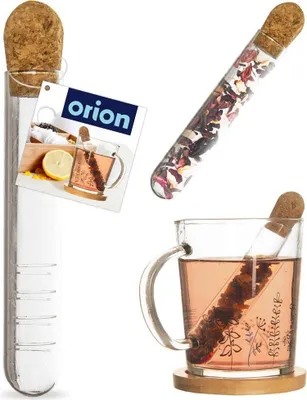 Image de Orion Passoire en verre pour infusion Tamis à infusion Oeuf à thé en verre 13 cm