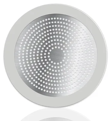 Image de Crépine de vidange en acier inoxydable, 14,5 x 14,5 cm, filtre à cheveux pour baignoire et cuisine