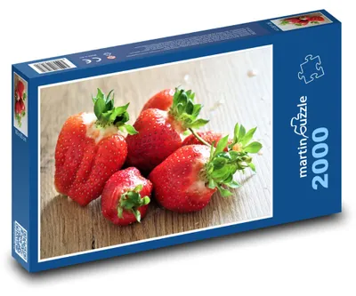 Zdjęcie produktu dla Puzzle 2000 Truskawki - owoce, kwiat - martinpuzzle