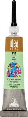 Zdjęcie produktu dla Maimeri Vetro Rilievo Farba do szkła Gold 138 20 ml 1 szt.