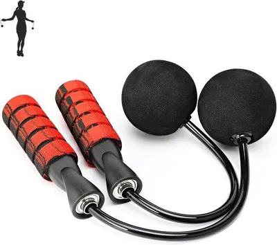 Produktbild von Famanu Springseil mit Gewichten - Verstellbares Fitness Springseil für Cardio und Krafttraining