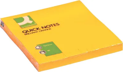 Produktbild von Samolepiaci bloček Q-CONNECT neónové 76x76mm oranžové