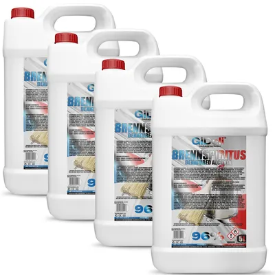Produktbild von Brennspiritus Farblos 20L Reiniger Entfetter Haushalt Werkstatt Anzünder GiDeli