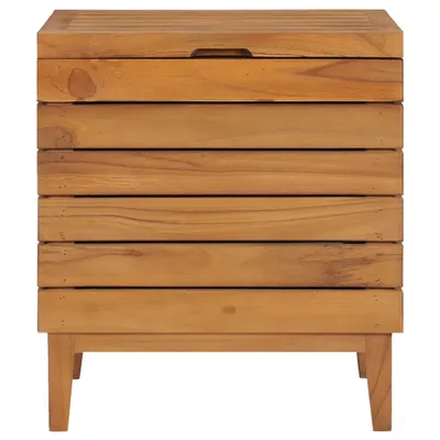 Immagine prodotto di Cesto per biancheria 40×30×45 cm in legno massiccio di teak