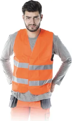 Produktbild von Warnweste orange 120 g/m² XXL
