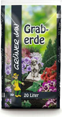 Produktbild von BURI Graberde 20L Sack Blumenerde Pflanzerde Qualitätserde Gartenerde Friedhof Erde